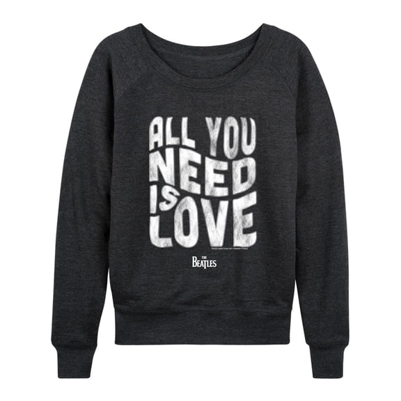 The Beatles - Warp Love - Women's French Terry Long Sleeve Pullover