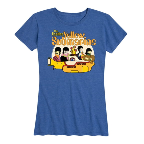 The Beatles - We All Live In A Yellow Submarine - Women's Short Sleeve Graphic T-Shirt