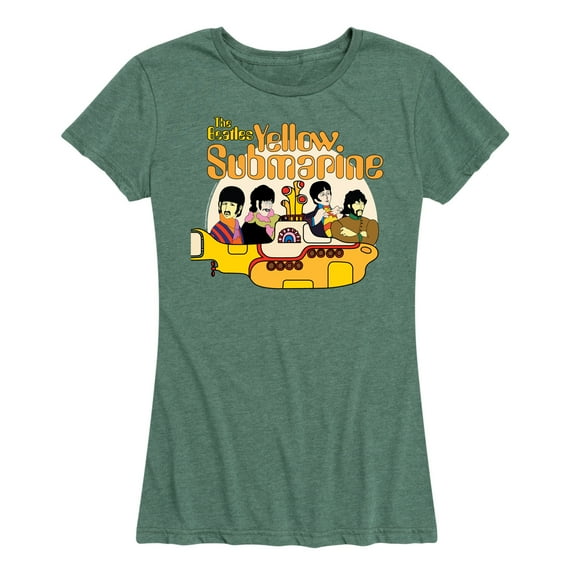 The Beatles - We All Live In A Yellow Submarine - Women's Short Sleeve Graphic T-Shirt