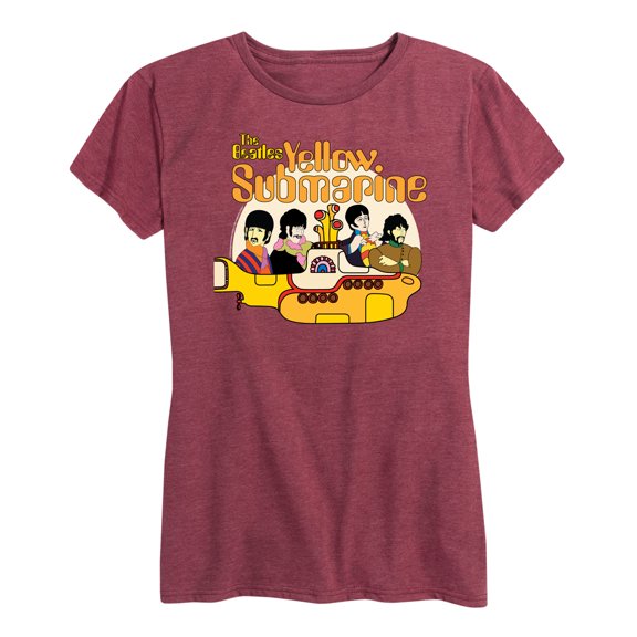 The Beatles - We All Live In A Yellow Submarine - Women's Short Sleeve Graphic T-Shirt