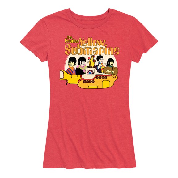 The Beatles - We All Live In A Yellow Submarine - Women's Short Sleeve Graphic T-Shirt