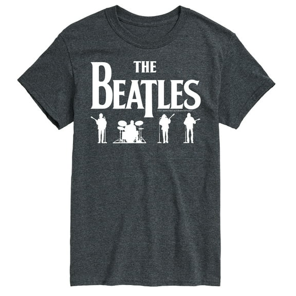 The Beatles - White Band Silhouettes - Men's Short Sleeve Graphic T-Shirt