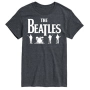 The Beatles - White Band Silhouettes - Mens Short Sleeve Graphic T-Shirt