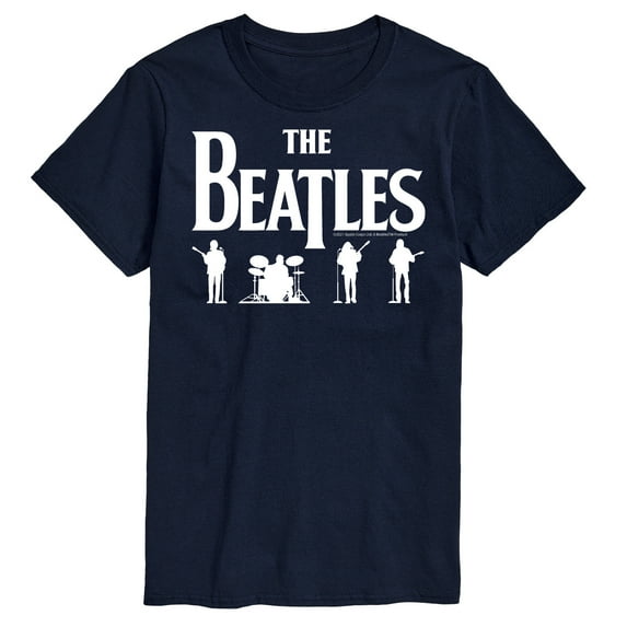 The Beatles - White Band Silhouettes - Men's Short Sleeve Graphic T-Shirt