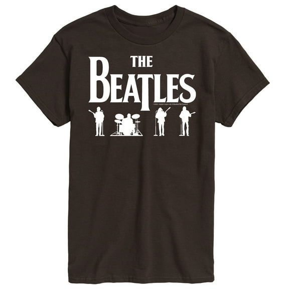 The Beatles - White Band Silhouettes - Men's Short Sleeve Graphic T-Shirt