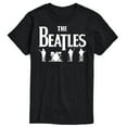 thumbnail image 1 of The Beatles - White Band Silhouettes - Men's Short Sleeve Graphic T-Shirt, 1 of 6