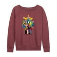 thumbnail image 1 of The Beatles - Women's Lightweight French Terry Wide Neck Long Sleeve Graphic Shirt, 1 of 6