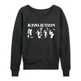 thumbnail image 1 of The Beatles - Women's Lightweight French Terry Wide Neck Long Sleeve Graphic Shirt, 1 of 6