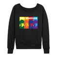 thumbnail image 1 of The Beatles - Women's Lightweight French Terry Wide Neck Long Sleeve Graphic Shirt, 1 of 6