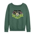 thumbnail image 1 of The Beatles - Women's Lightweight French Terry Wide Neck Long Sleeve Graphic Shirt, 1 of 6
