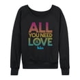 thumbnail image 1 of The Beatles - Women's Lightweight French Terry Wide Neck Long Sleeve Graphic Shirt, 1 of 6
