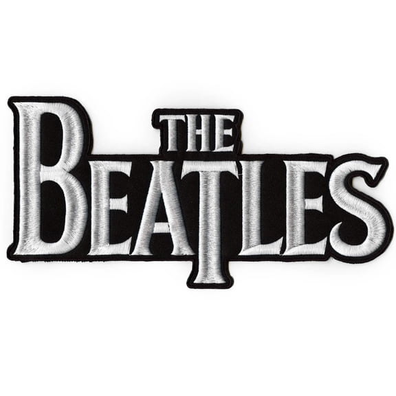 The Beatles XL Logo Patch Iconic Rock Band Embroidered Iron On