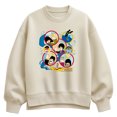 thumbnail image 1 of The Beatles - Yellow Submarine Circles - Women's Oversized Fleece Crew Sweatshirt, 1 of 4