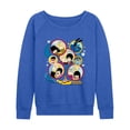thumbnail image 1 of The Beatles - Yellow Sub Grid - Women's French Terry Long Sleeve Pullover, 1 of 4
