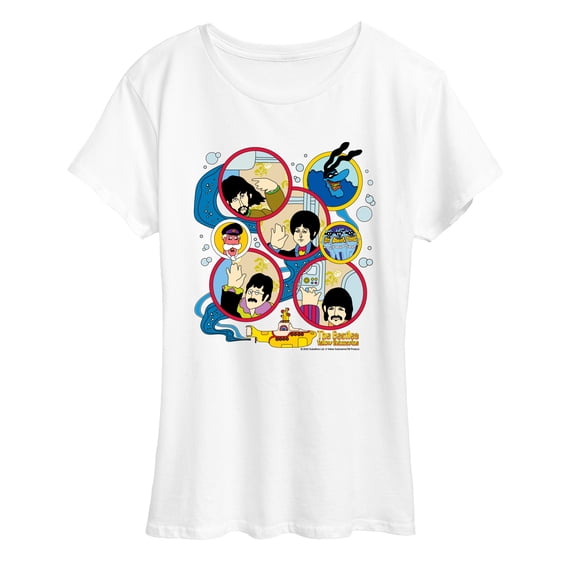 The Beatles - Yellow Submarine Circles - Women's Short Sleeve Graphic T-Shirt