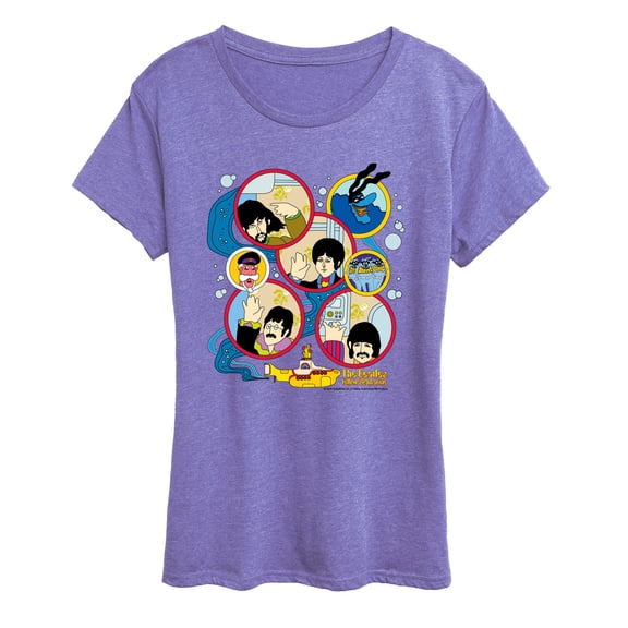 The Beatles - Yellow Sub Grid - Women's Short Sleeve Graphic T-Shirt