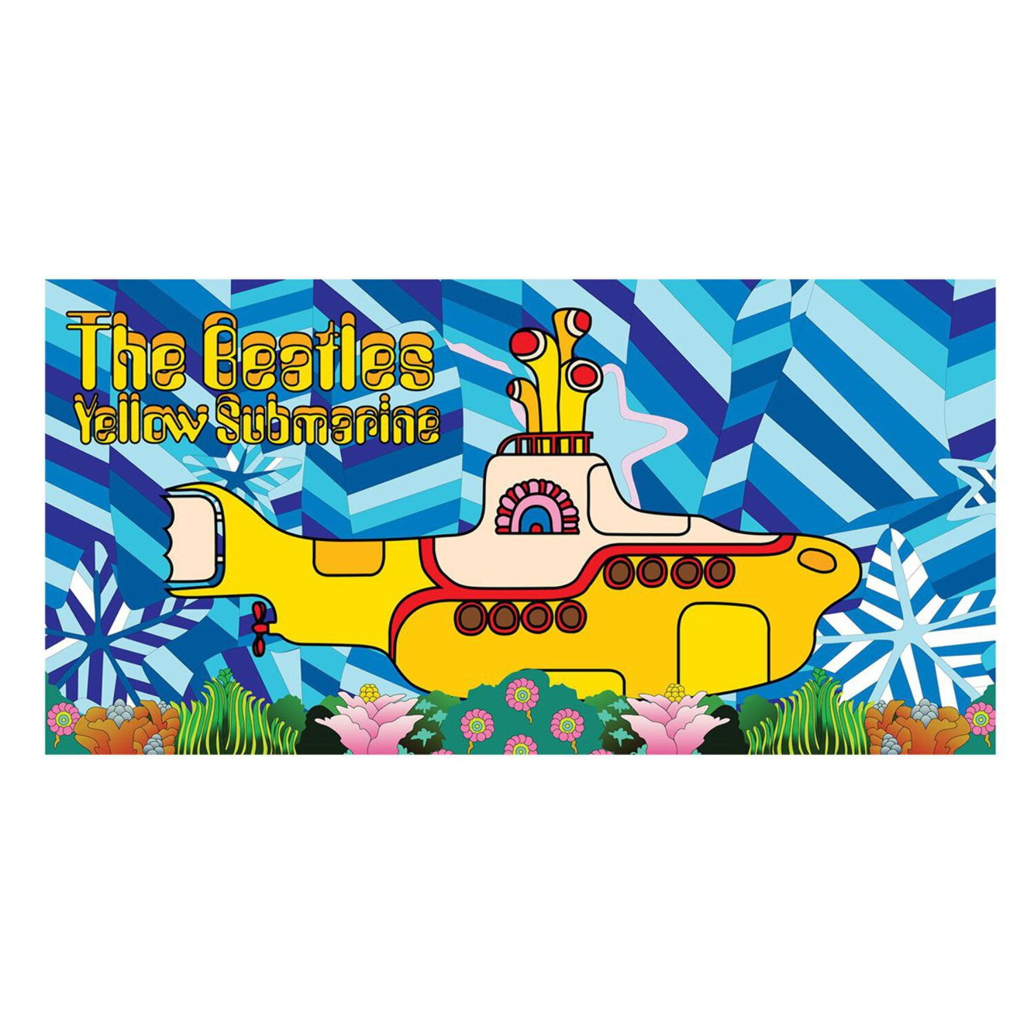 THE BEATLES Yellow Submarine Beach Towel 30" x 60" NEW Sealed