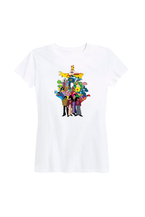 - Yellow Submarine Collage - Women's Short Sleeve Graphic T-Shirt