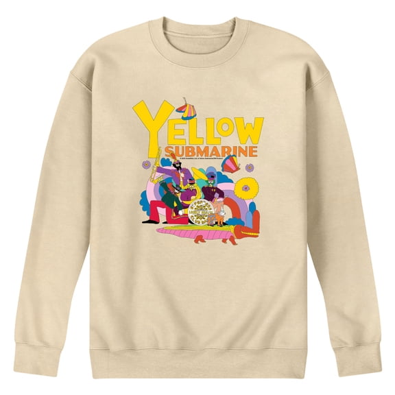 The Beatles - Yellow Submarine Doodle - Men's Crew Fleece Sweatshirt