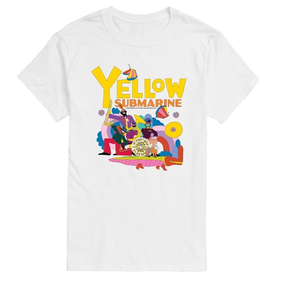 The Beatles - Yellow Submarine Doodle - Men's Short Sleeve Graphic T-Shirt