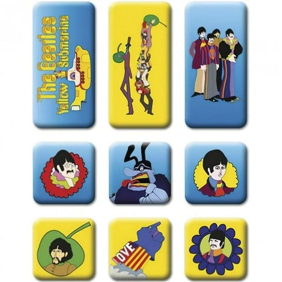 The Beatles Yellow Submarine Fridge Magnet Set