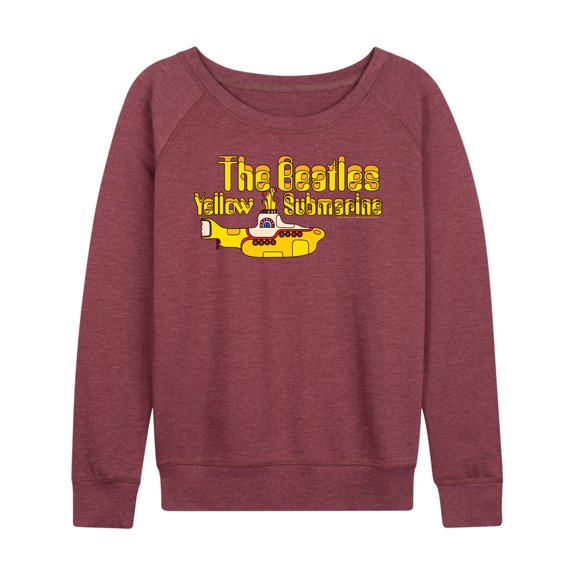 The Beatles - Yellow Submarine Logo - Women's Lightweight French Terry Long Sleeve Shirt