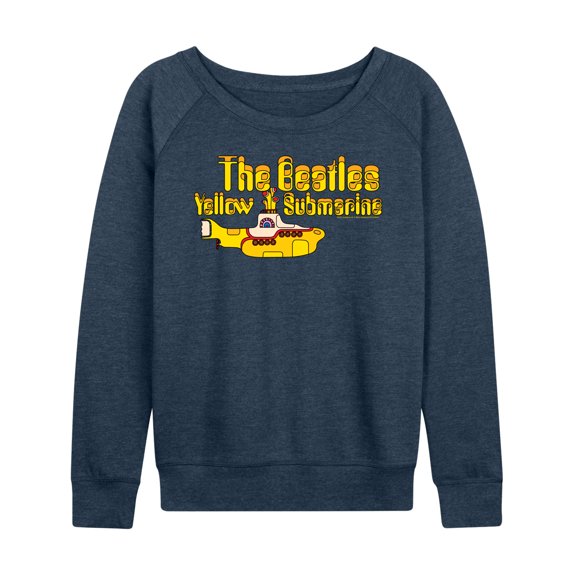 The Beatles - Yellow Submarine Logo - Women's Lightweight French Terry Long Sleeve Shirt