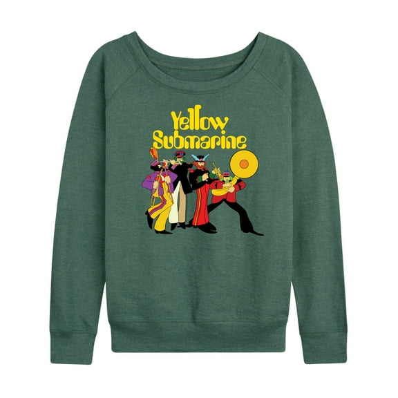 The Beatles - Yellow Submarine Marching Band - Women's Lightweight French Terry Long Sleeve Shirt