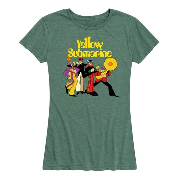 The Beatles - Yellow Submarine Marching Band - Women's Short Sleeve Graphic T-Shirt