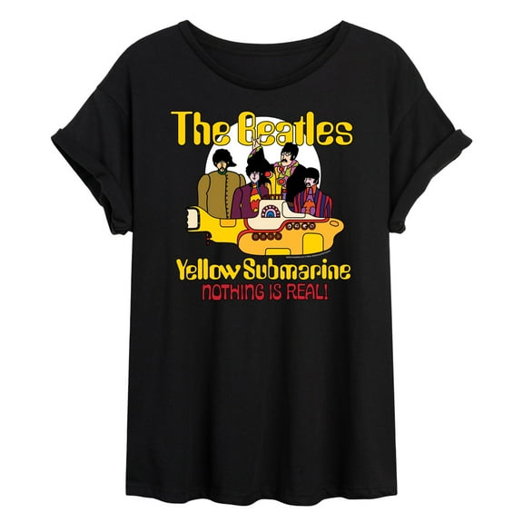 The Beatles - Yellow Submarine Nothing Is Real - Juniors Ideal Flowy Muscle T-Shirt