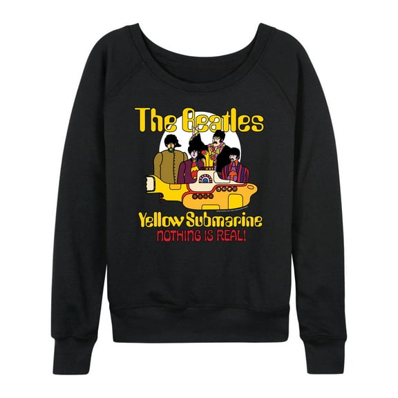 The Beatles - Yellow Submarine Nothing Is Real - Women's Lightweight French Terry Long Sleeve Shirt