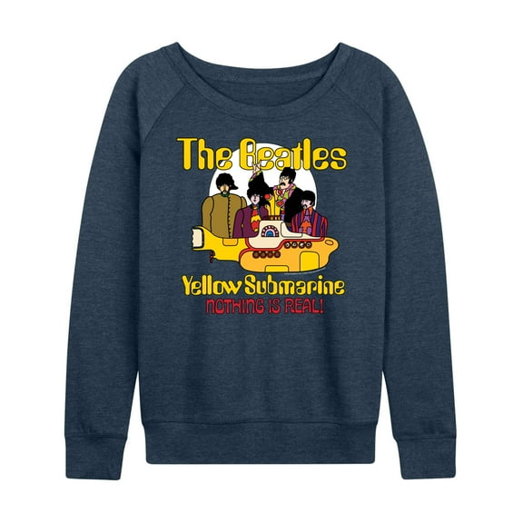 The Beatles - Yellow Submarine Nothing Is Real - Women's Lightweight French Terry Long Sleeve Shirt