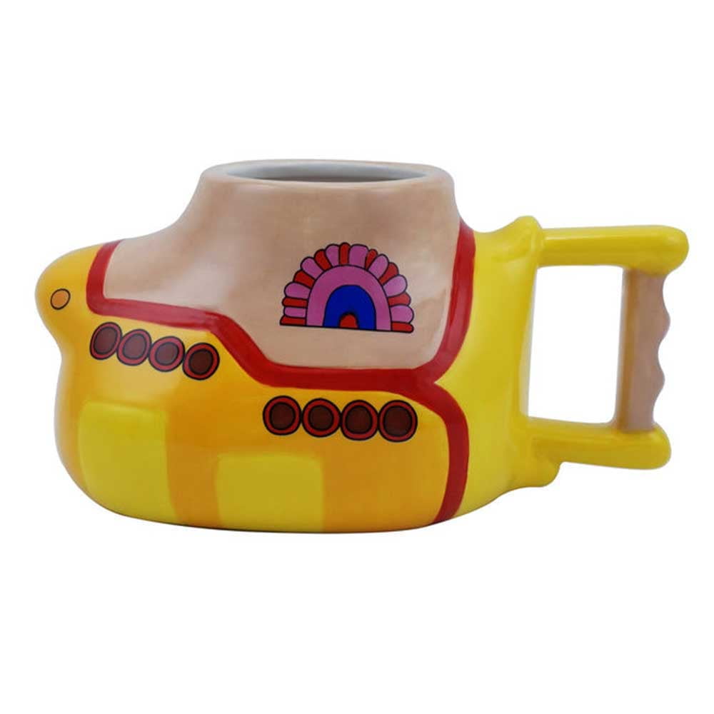 Yellow Submarine Shaped Ceramic Mug with Handle