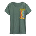thumbnail image 1 of The Beatles - Yellow Submarine Oversized Left Chest Graphic - Women's Short Sleeve Graphic T-Shirt, 1 of 6