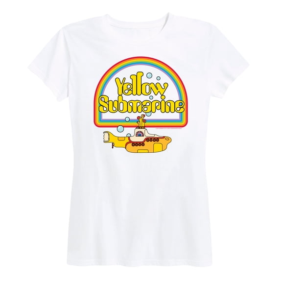 The Beatles - Yellow Submarine Rainbow Logo - Women's Short Sleeve Graphic T-Shirt