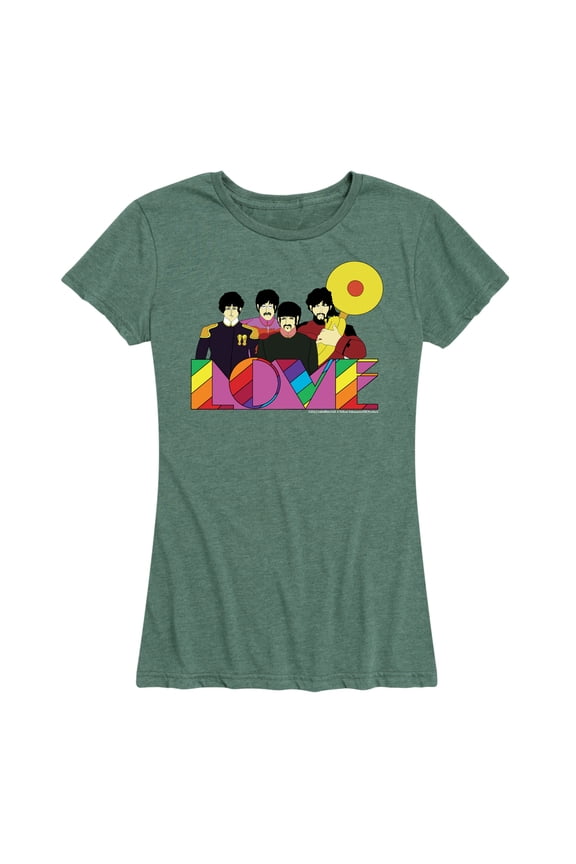 - Yellow Submarine Rainbow Love - Women's Short Sleeve Graphic T-Shirt