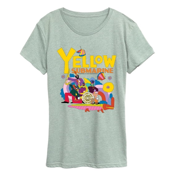 The Beatles - Yellow Submarine Doodle - Women's Short Sleeve Graphic T-Shirt