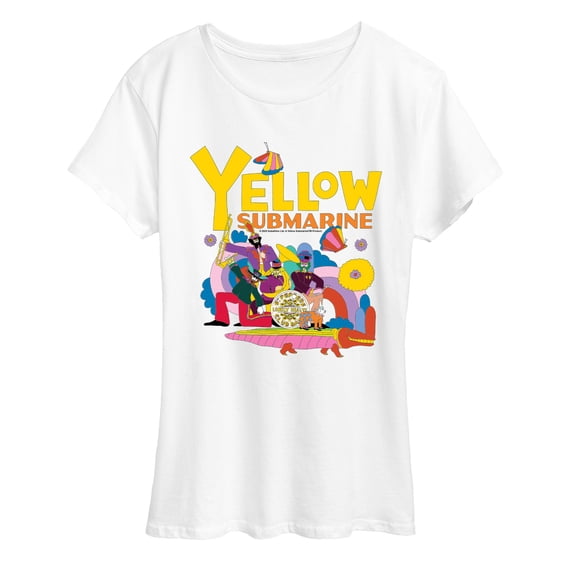 The Beatles - Yellow Submarine Doodle - Women's Short Sleeve Graphic T-Shirt