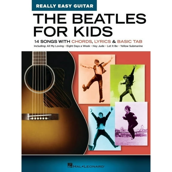 The Beatles for Kids - Really Easy Guitar Series: 14 Songs with Chords, Lyrics & Basic Tab, (Paperback)