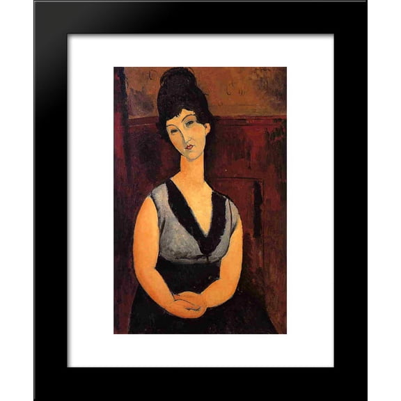 The Beautiful Confectioner 20x24 Framed Art Print by Modigliani, Amedeo