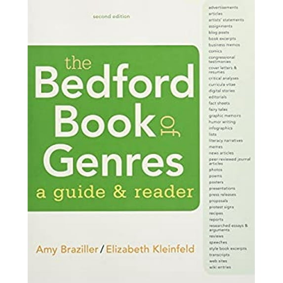 Pre-Owned The Bedford Book of Genres: A Guide and Reader (Paperback) 1319058477 9781319058470