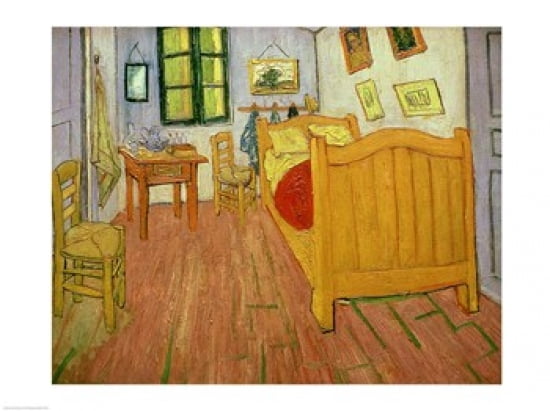 The Bedroom 1888 Canvas Art - Vincent Van Gogh (24 x 18)
