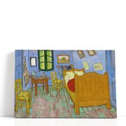 The Bedroom, 1889 - Wrapped Canvas Print Wall Art | 60" W x 40" H