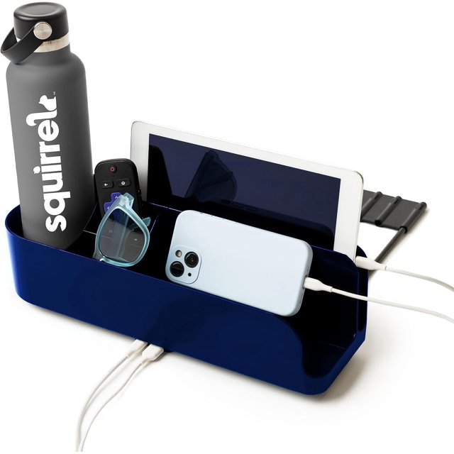 The Bedside Perch, Bedside Caddy & Nightstand with USBC & A Charging