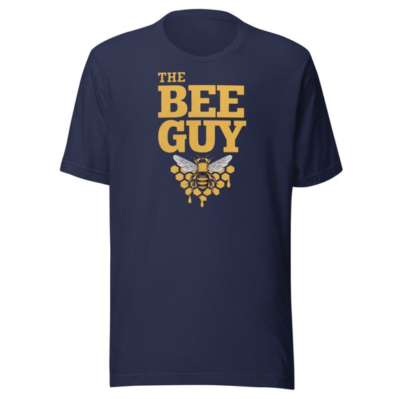 The Bee Guy Shirt, Unisex, Funny BeeKeeper, Apiculture, Bee Keeper Shirt, Honeybees, Funny Beekeeping Shirt, Bee Lovers, Beekeeping Gift (Navy, S)