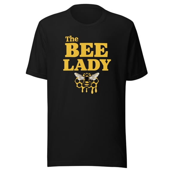 The Bee Lady Shirt, Unisex, Funny BeeKeeper, Bee Keeper Shirt, Apiculture, Honeybees, Funny Beekeeping Shirt, Bee Lovers, Beekeeping Gift (Black, S)
