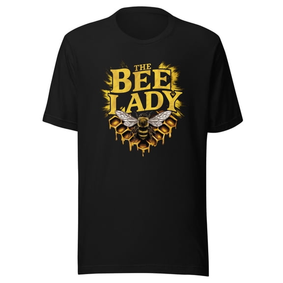 The Bee Lady Shirt, Unisex, Funny BeeKeeper, Bee Lovers, Bee Keeper Shirt, Apiculture, Honeybees, Funny Beekeeping Shirt, Beekeeping Gift (Black, S)