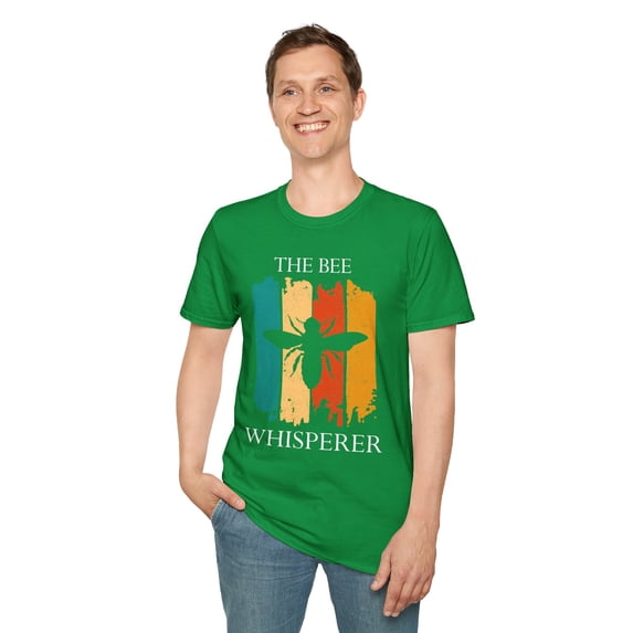 The Bee Whisperer, Gildan Unisex Softstyle T-Shirt, Graphic Tee, S-3XL