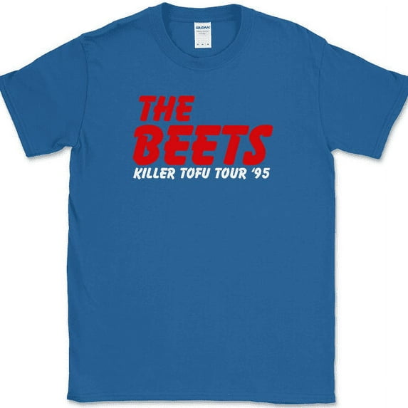 The Beets Killer Tofu Tour 95 T-Shirt Funny Cartoon Doug Band Tee - Royal Blue, 4XL