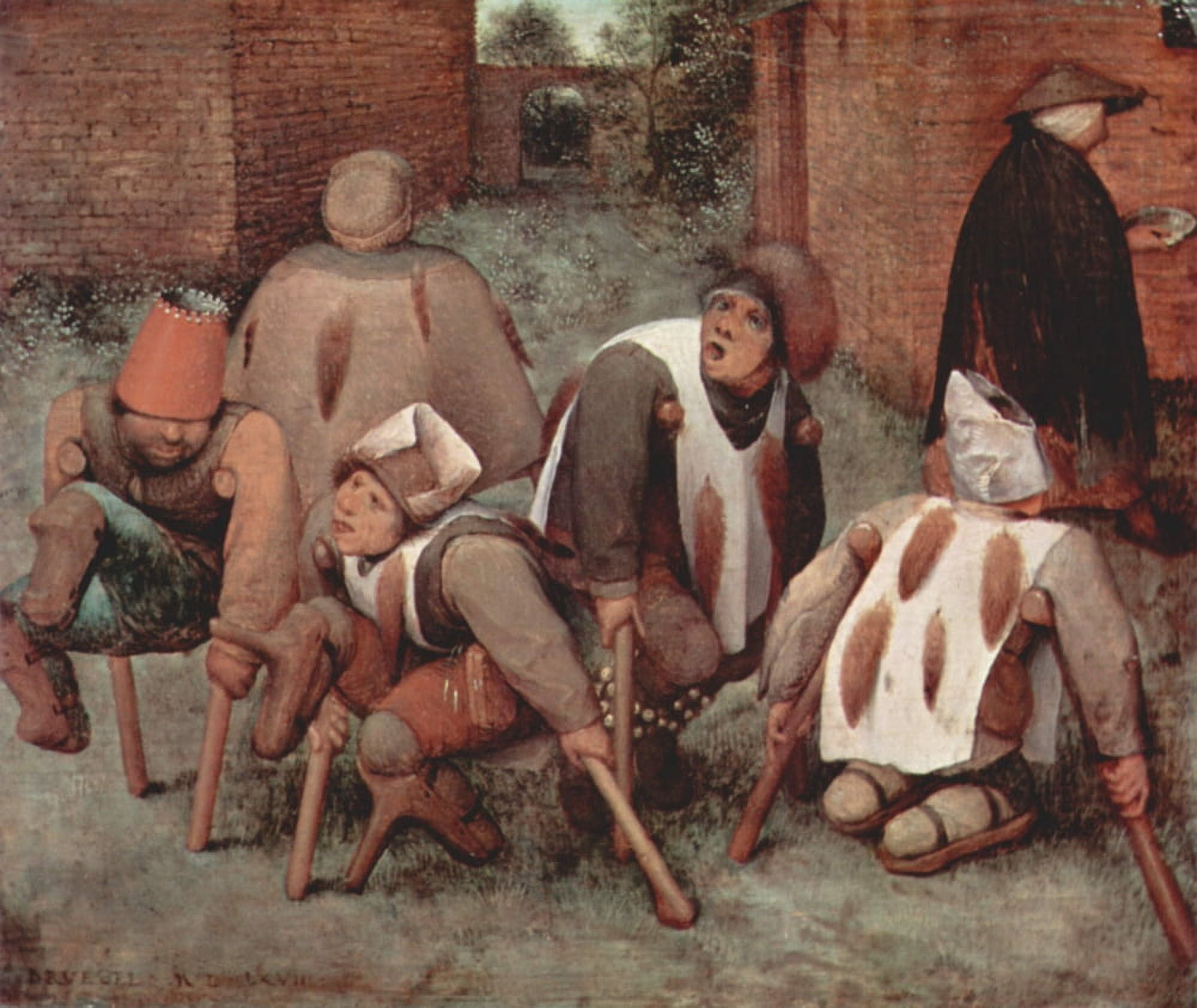 The Beggars Canvas Art - Pieter Bruegel (18 x 24)